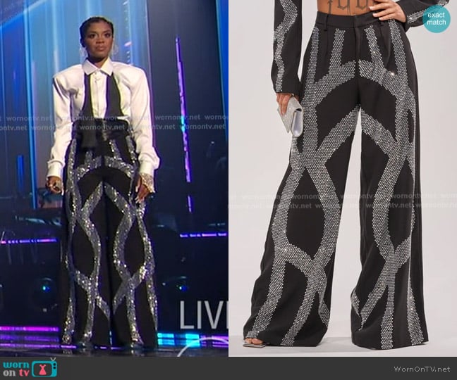 Akira Gemini Rhinestone Pant worn by Keyla Richardson on American Idol