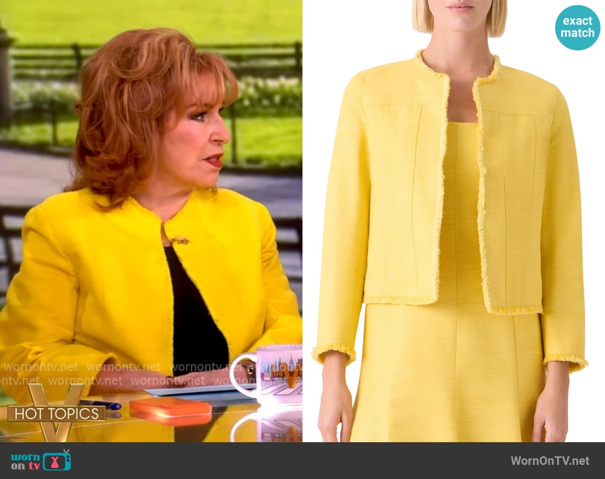 Joy’s yellow fringe jacket on The View