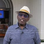 Al Roker’s blue button down shirt on Today