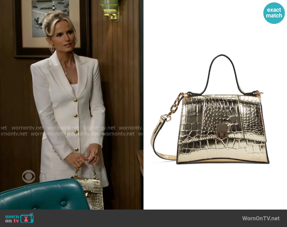 Aldo Attunga Bag worn by Vanessa McBride (Lauren Buglioli) on Beyond the Gates