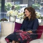 Alexandra H. Solomon’s navy floral dress on Today