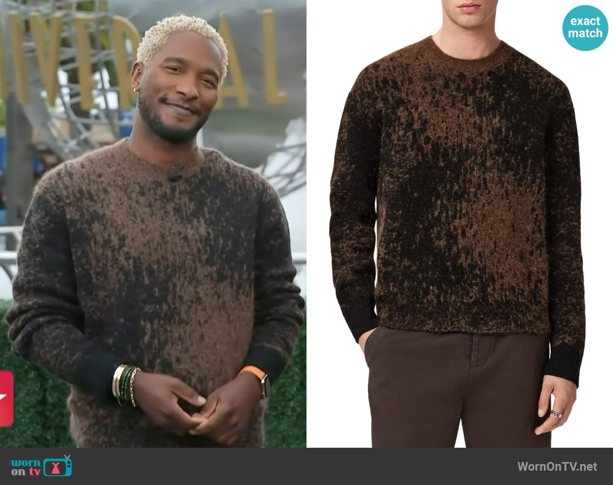 Scott’s brown knit sweater on Access Hollywood Scott’s brown knit sweater on Access Hollywood