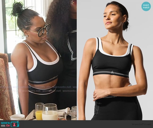 Alo Yoga Airbrush Better Together Bra worn by Kelli Ferrell on The Real Housewives of Atlanta
