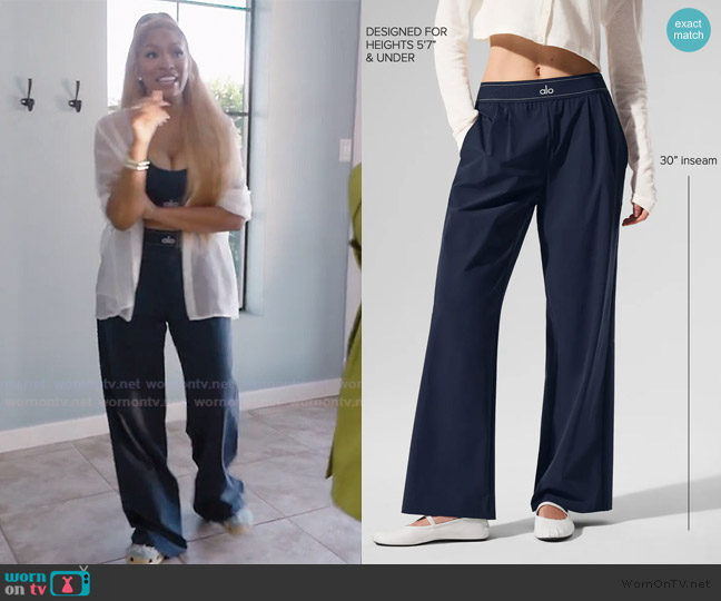 Alo Yoga Suit Up Trouser worn by Drew Sidora on The Real Housewives of Atlanta