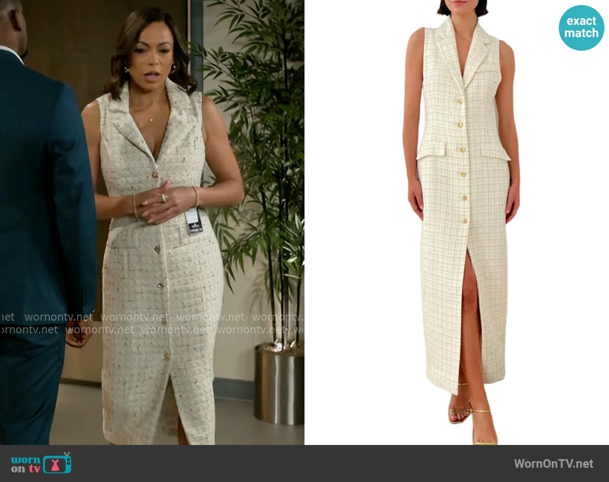 Amanda Uprichard Keanu Dress worn by Nicole Dupree Richardson (Daphnee Duplaix) on Beyond the Gates