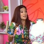 Amy E. Goodman’s green floral print dress on Today