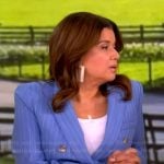 Ana’s blue pinstripe blazer on The View