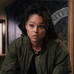 Andrea’s green bomber jacket on Marshals