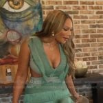 Angela’s green fringe mini dress on The Real Housewives of Atlanta