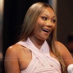 Angela’s pink strappy mini dress on The Real Housewives of Atlanta