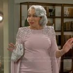 Anita’s mauve embellished gown on Beyond the Gates