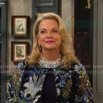 Anna's Sequin floral jacket on Days of our Lives