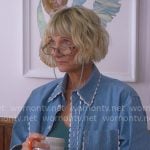 Anne's chambray shirt with scallop trims on The Four Seasons
