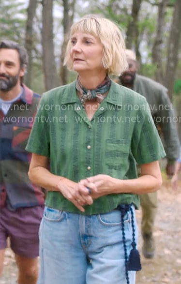 Anne’s green striped shirt on The Four Seasons