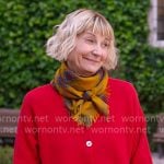 Anne’s red cardigan on The Four Seasons