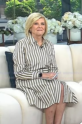Anne’s stripe belted shirtdress on Today