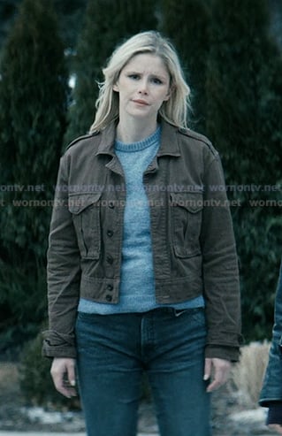 Annie’s brown jacket on The Boys