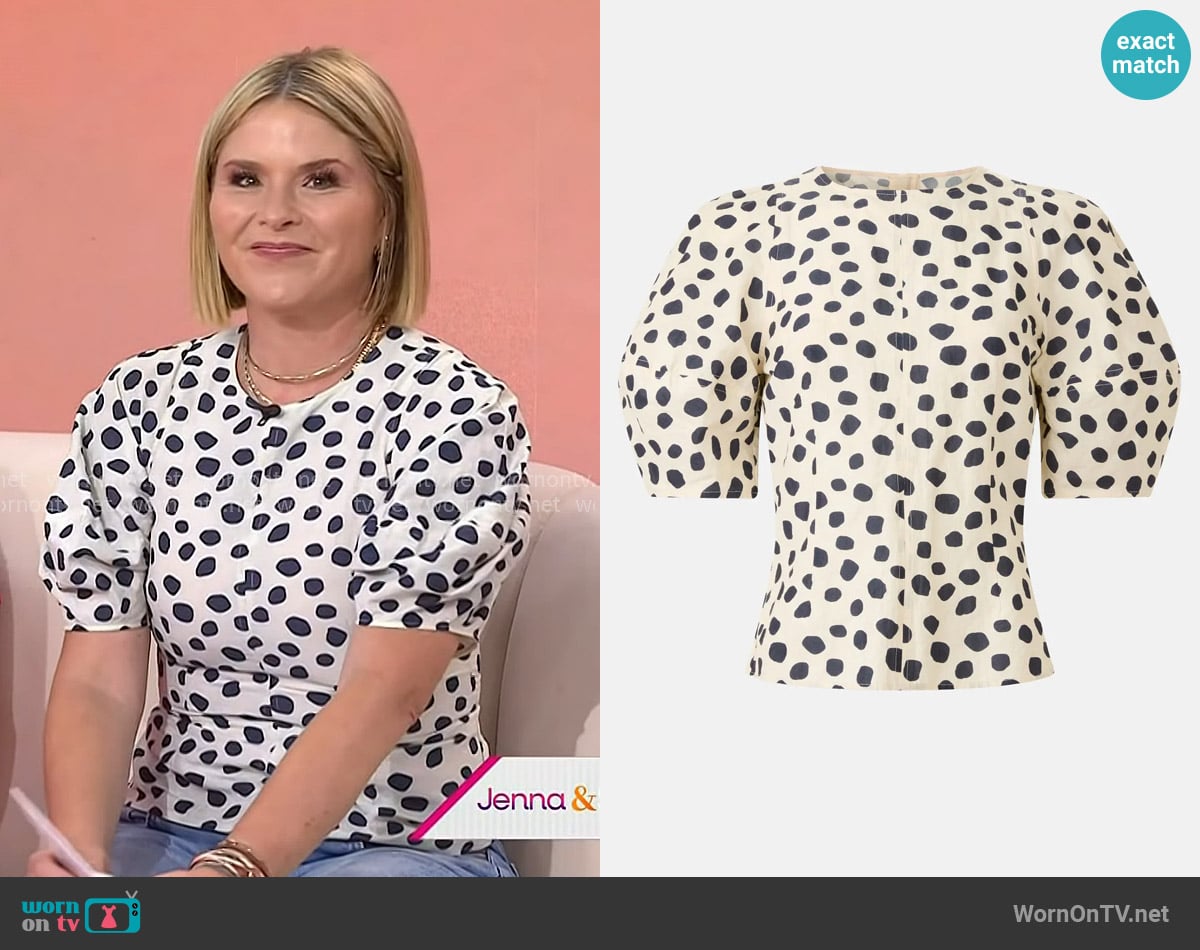 Apiece Apart Lino Top worn by Jenna Bush Hager on Today