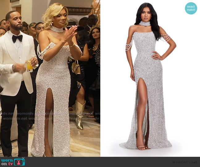 Ashley Lauren 11598 worn by Angela Oakley on The Real Housewives of Atlanta