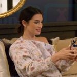 Ashley's floral print cropped sweatshirt on The Real Housewives of Rhode Island