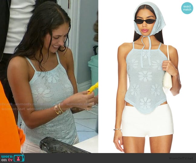 ASTA Resort Bruna Crochet Top worn by Dara Levitan on Summer House