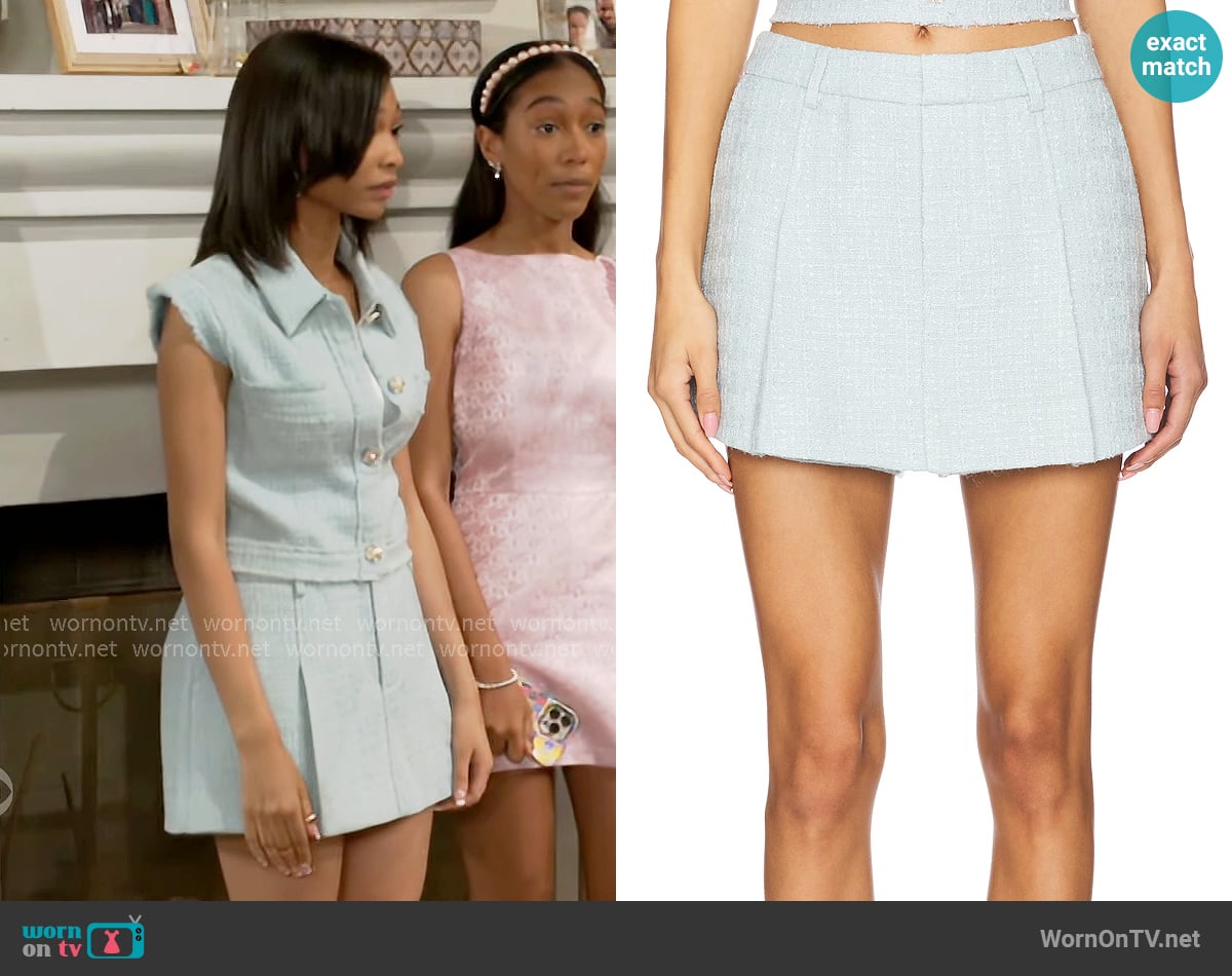 ASTR The Label Jhene Skort worn by Jessica Harris (Camryn Jade) on Beyond the Gates
