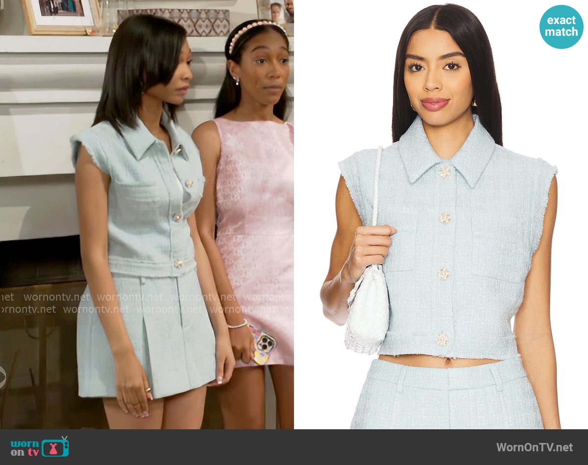 ASTR The Label Jhene Top worn by Jessica Harris (Camryn Jade) on Beyond the Gates