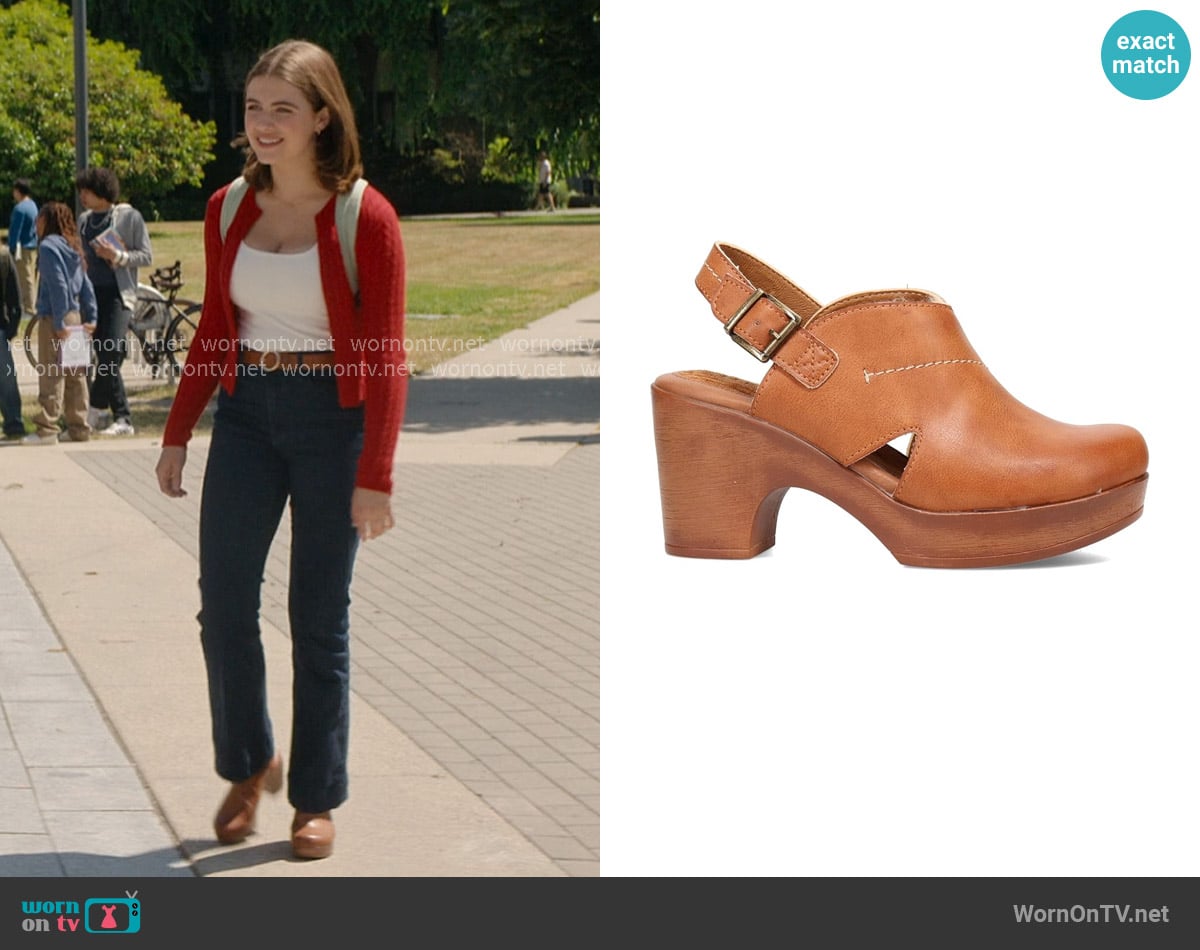 B.O.C. Cecila Clogs with Adjustable Slingback Strap 3 1/4 Inch Heel worn by Hannah Wells (Ella Bright) on Off Campus