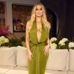 Bailey's green plunging reunion dress on Summer House