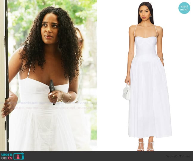 Bardot Estie Maxi Dress worn by Mia Calabrese on Summer House