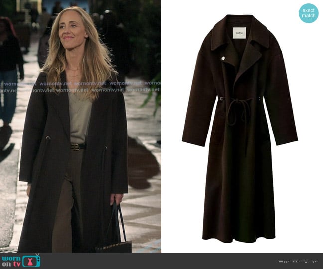 Ba&Sh Kate Coat worn by Teddy Altman (Kim Raver) on Greys Anatomy