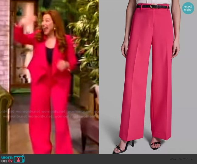 BCBG Belted Wide-Leg Pants worn by Lisa Ann Walter on The View