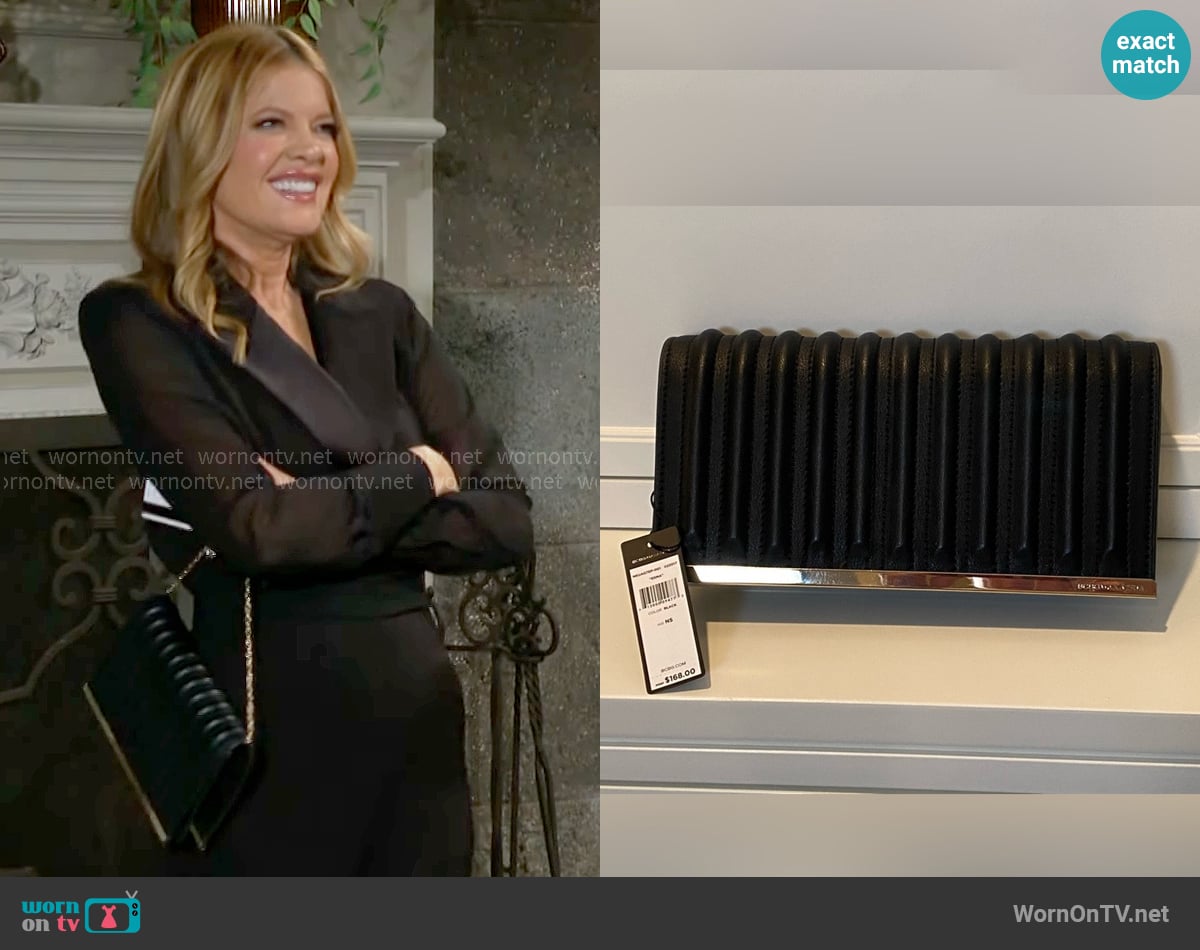 Bcbgmaxazria Leather Clutch worn by Phyllis Summers (Michelle Stafford) on The Young and the Restless