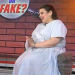 Beanie Feldstein’s blue cotton midi dress on Today