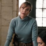Belle’s blue turtleneck sweater on Marshals