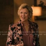 Beulah’s black and pink floral blazer on Dutton Ranch