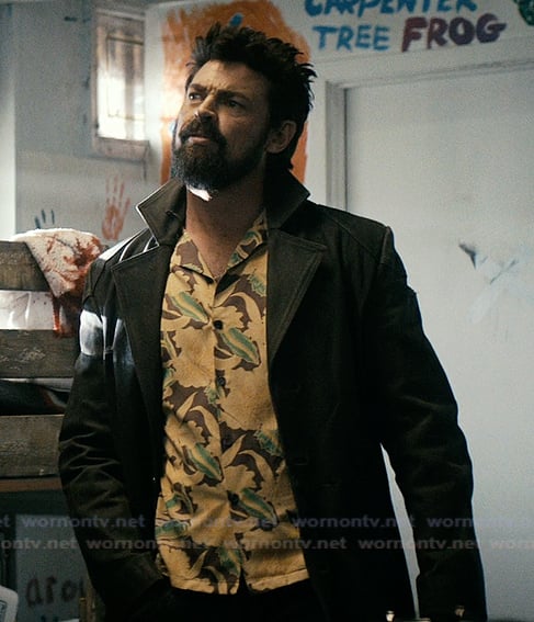 Billy’s floral print shirt on The Boys