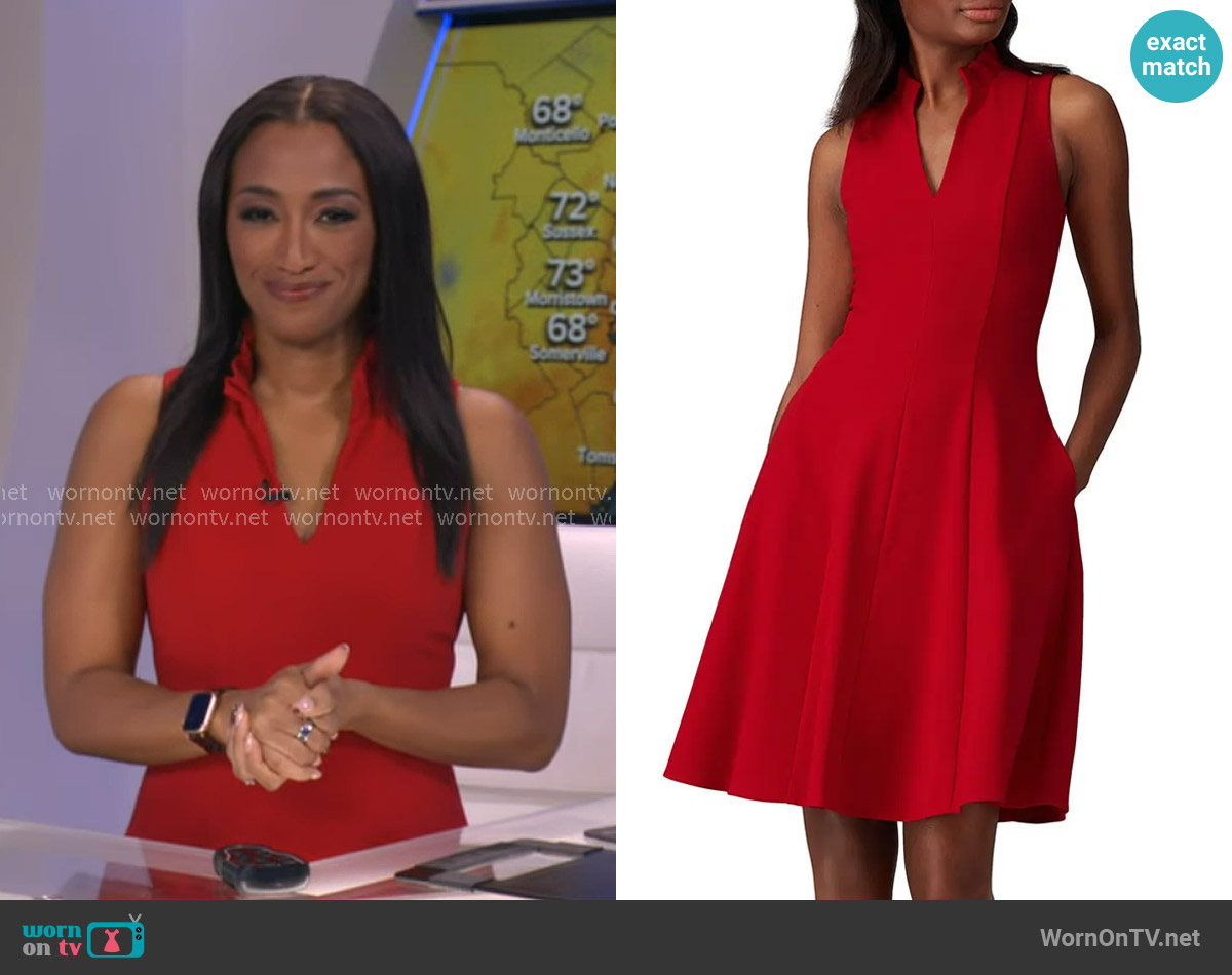 Black Halo Antoinette Dress worn by Brittany Bell on Good Morning America