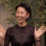 Kristen Kish’s black lace top on Live with Kelly and Mark