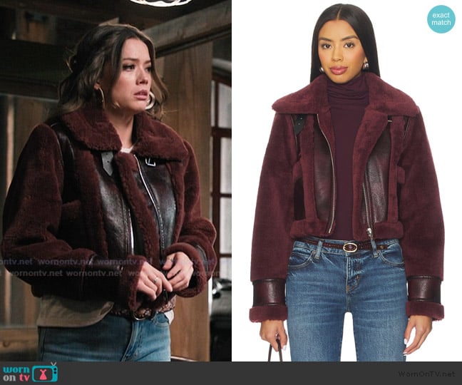 Blank NYC Cropped Jacket worn by Maddie (Morgan Lindholm) on Marshals