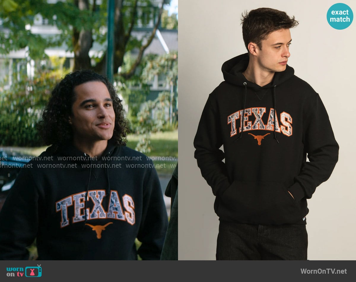 Boathouse NCAA Texas Camo Pullover Hoodie worn by John Tucker (Jalen Thomas Brooks) on Off Campus