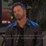 Brady’s dark brown western leather shirt on Days of our Lives