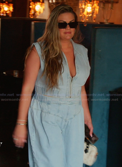 Brittany’s denim two-piece set on The Valley