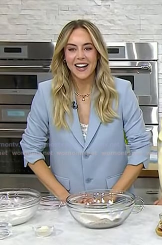 Brooke Baevsky’s blue blazer and shorts on Today