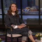 Brooke Shields' denim jacket and jeans on Live with Kelly and Mark