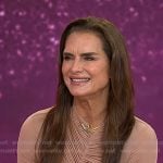 Brooke Shields’s beige gathered top on Today