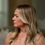 LeAnn Rimes’s brown lace scoop neck top on Today