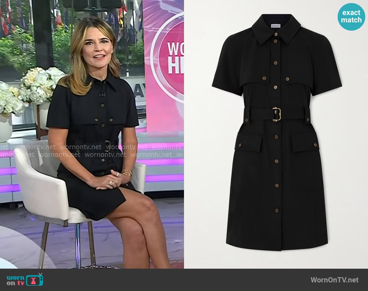 Savannah’s black utility dress on Today Savannah’s black utility dress on Today