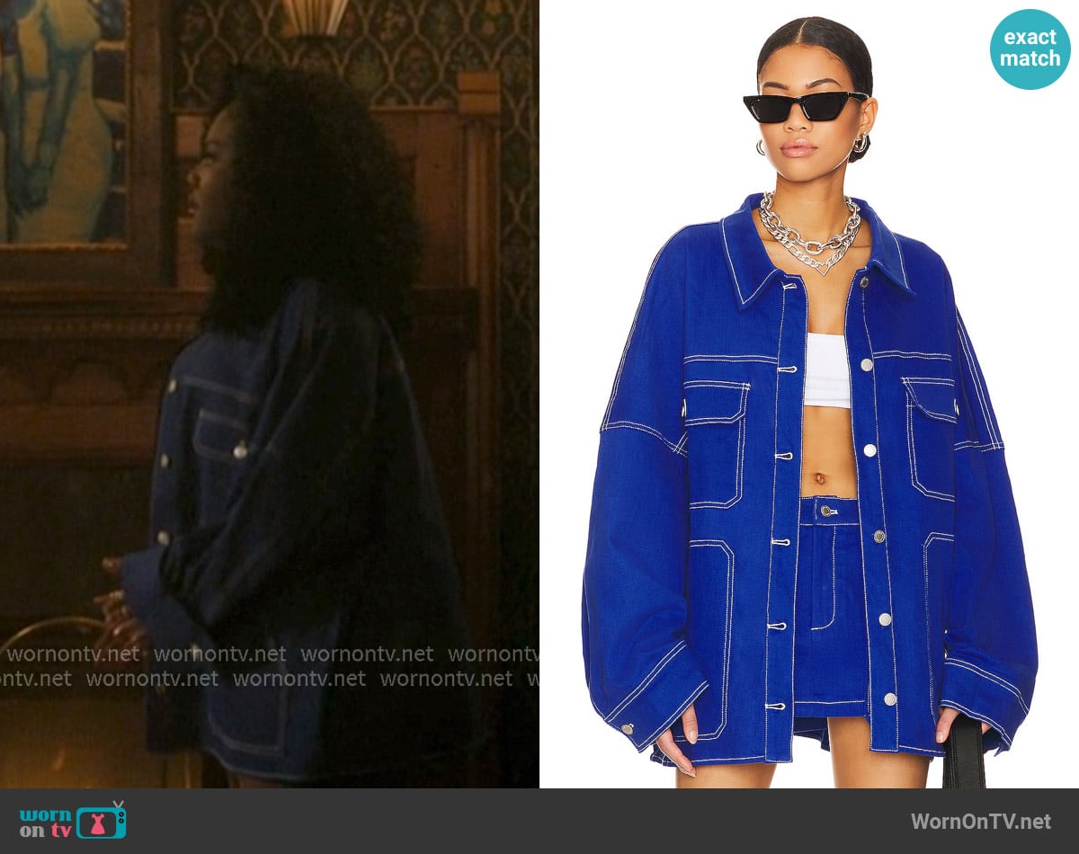 By.Dyln Cooper Jacket worn by  Lynae (Zaria Imani Primer) on The Chi