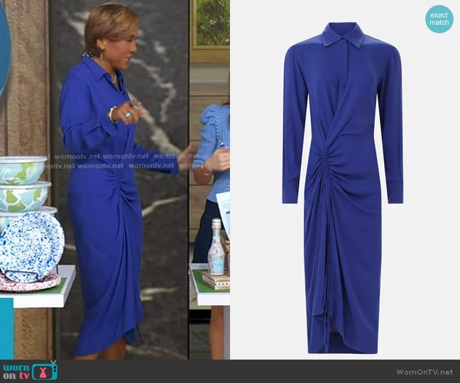 Callas Bianca Shirt Dress worn by Robin Roberts on Good Morning America